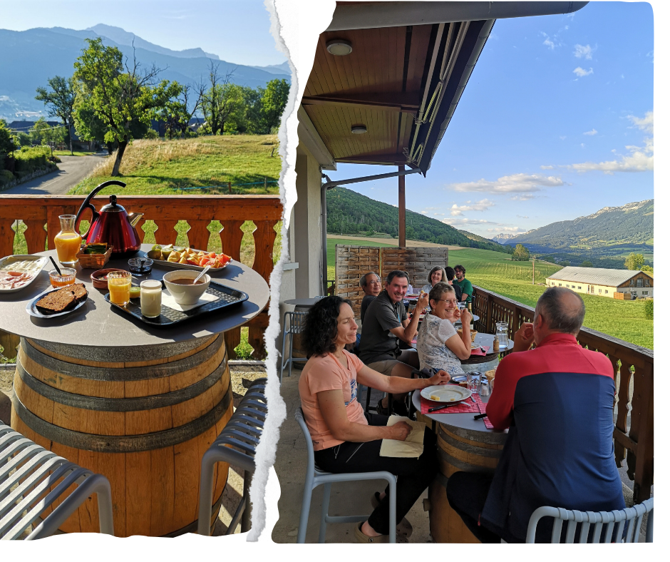 petit dejeuner en terrasse